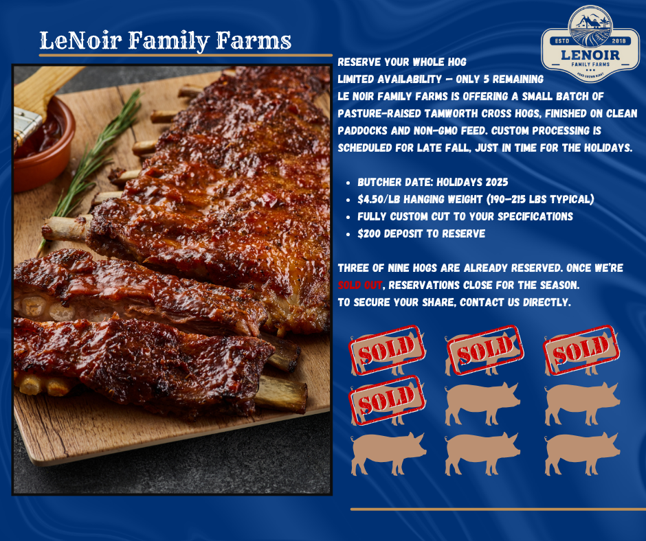 Whole Hog Reservation – Pasture-Raised Heritage Pork