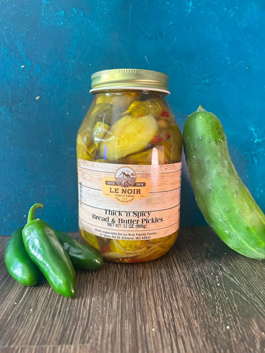 Thick N Spicy Bread & Butter Pickles — 32 oz