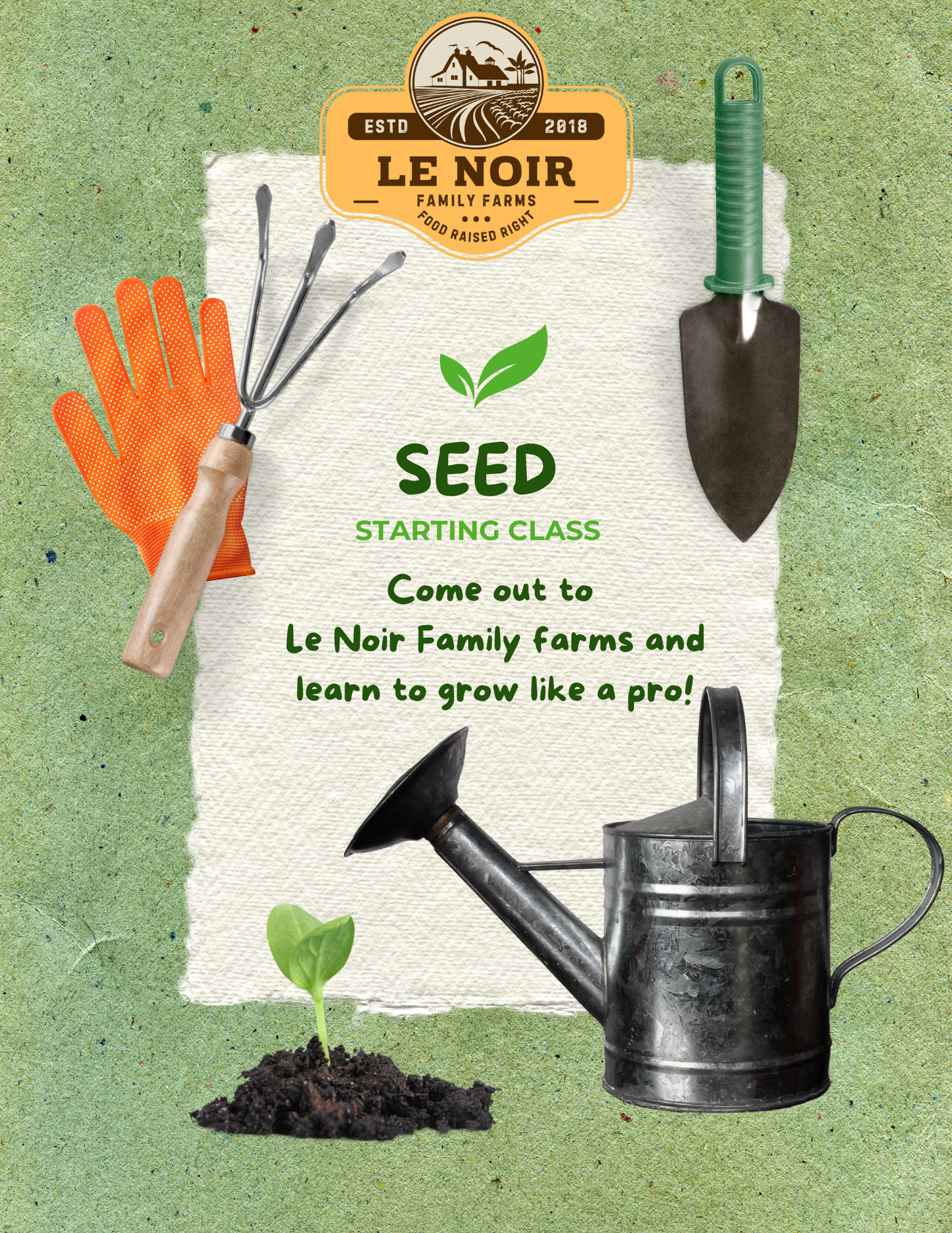 March 14th 2026 Seed Starting Class