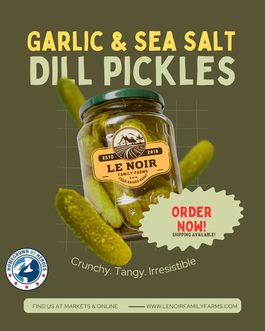 Garlic & Sea Salt Dill Pickles — 16 oz Jar